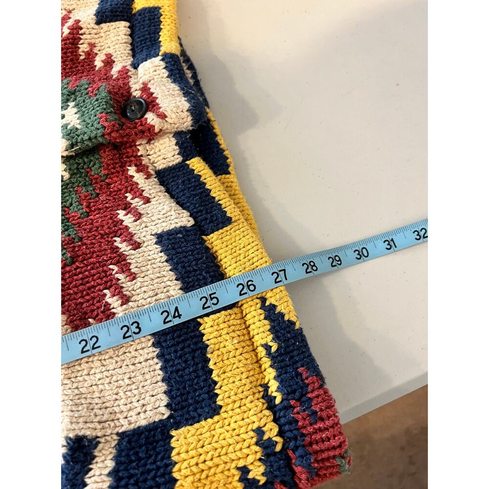 Ralph Lauren Denim & Supply Southwestern Cotton Woven Cardigan Sweater Size XL - Picture 10 of 11